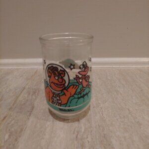 Fozzie Bear Welch's Jelly Glass Jar Vintage 1998 Muppets in Space